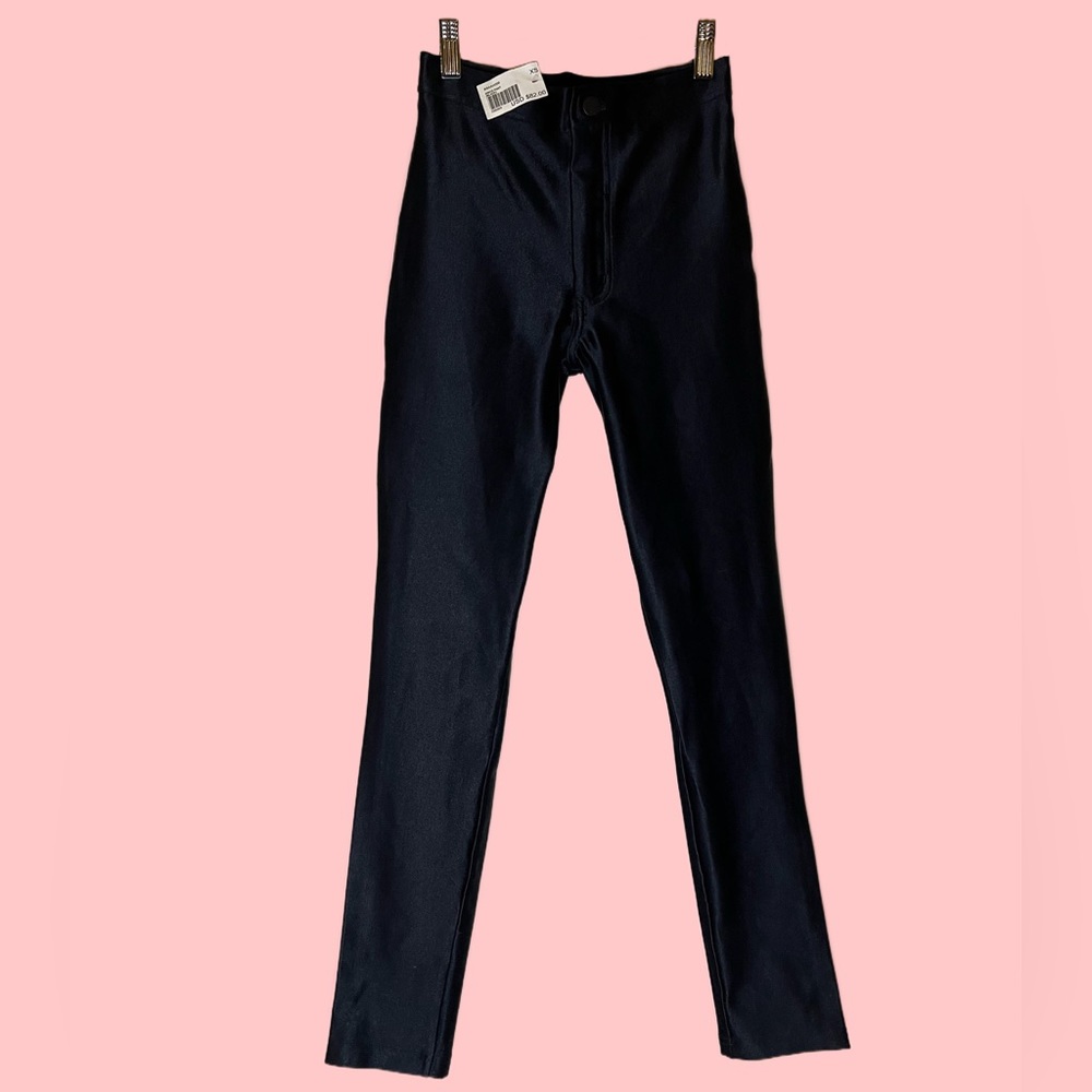 NWT American Apparel Black Disco Pant Leggings, Size XS